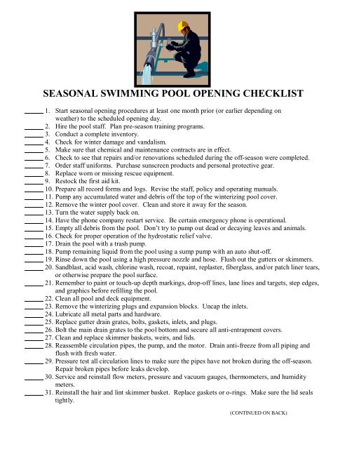 2026 Pool Inspection Checklist: Essential Steps for Spring Pool Opening and Safety Compliance