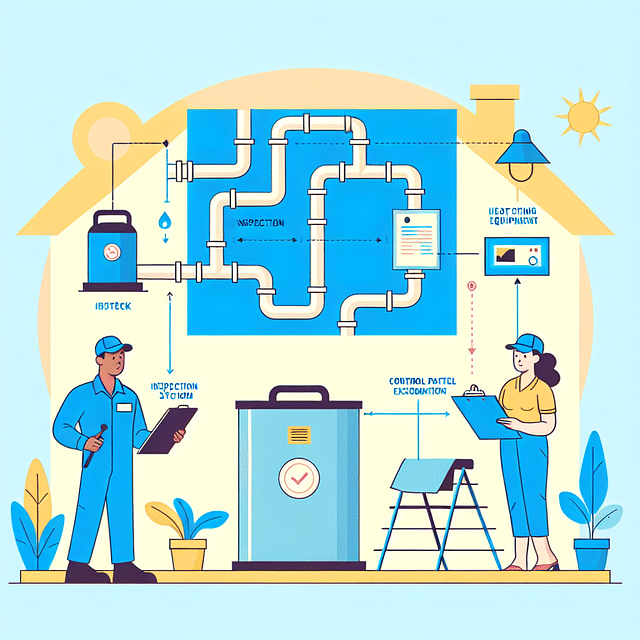 pool heating system inspection