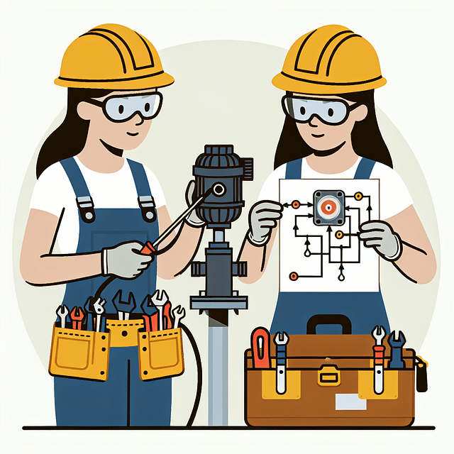 licensed electrician making pool pump electrical connections