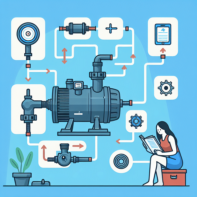 testing new pool pump operation