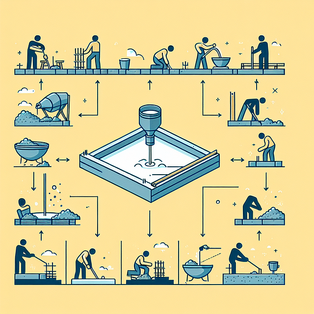 concrete slab for pool pump foundation