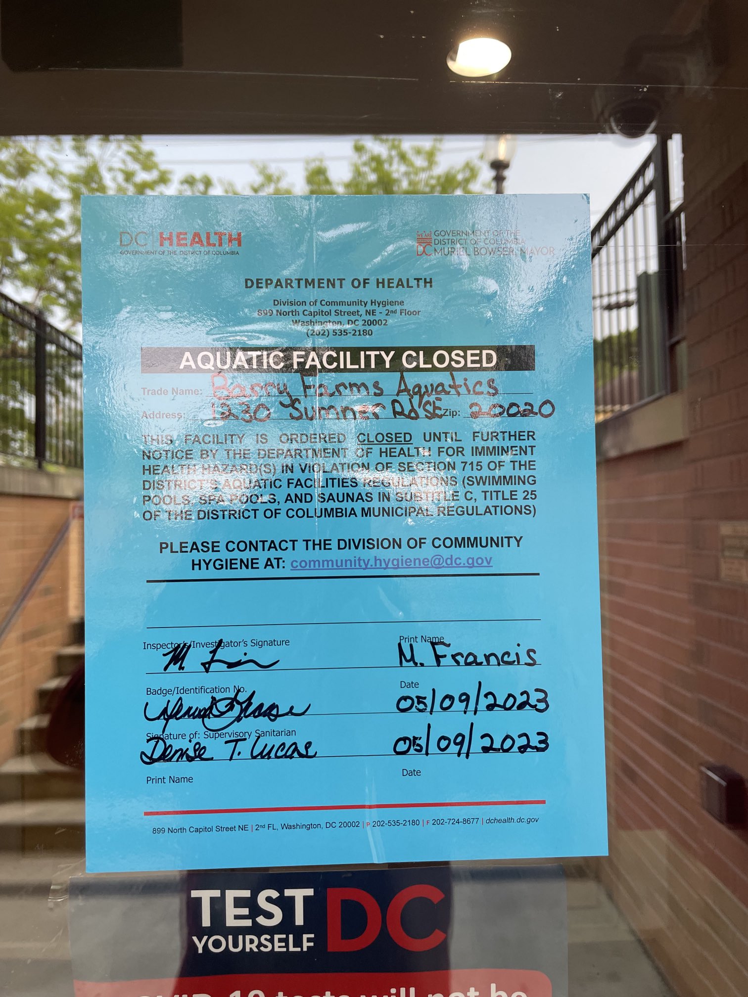 health department pool regulations