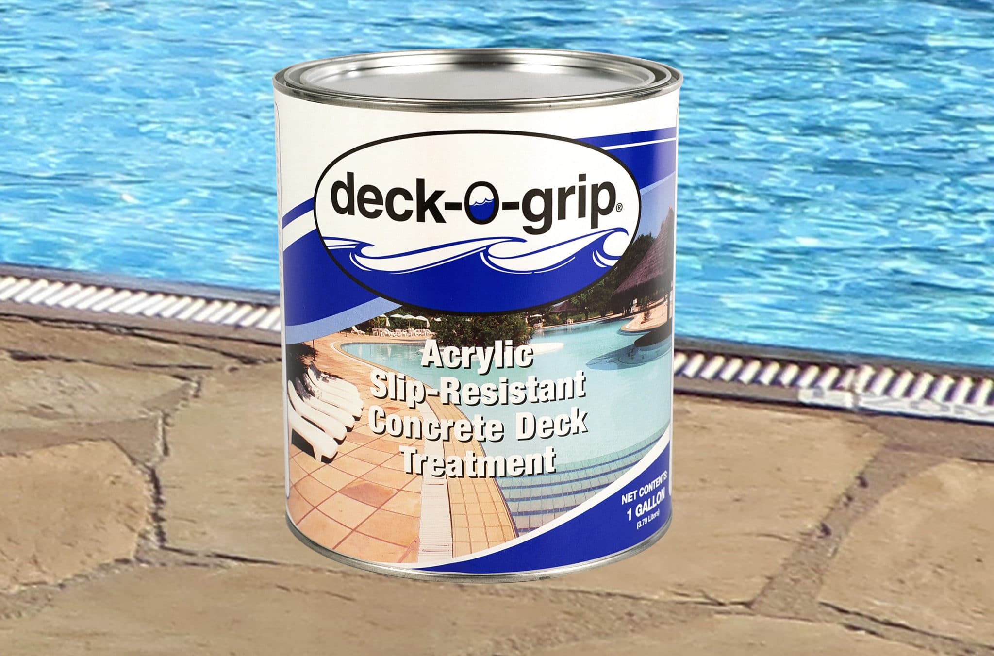 slip-resistant pool deck