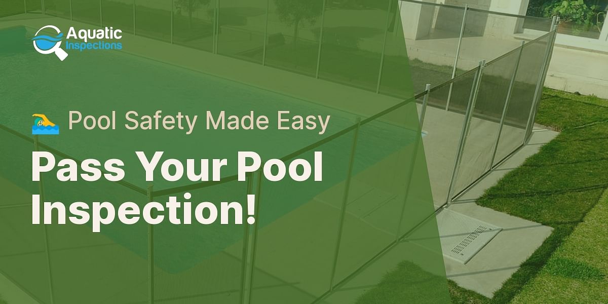 Can a mesh safety fence be used to pass a swimming pool inspection?