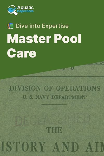 Master Pool Care - 📚 Dive into Expertise